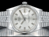 Rolex Datejust 36 Argento Wide Boy Jubilee Silver Lining  Watch  1601 